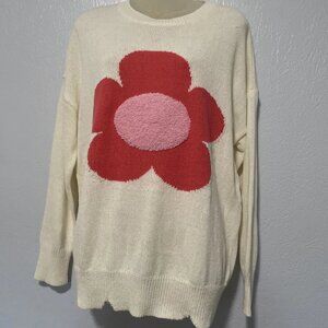 Erin Made Petal Flower Power Pullover for Women One Size